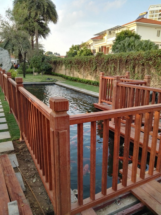 戶外防腐木  欄桿